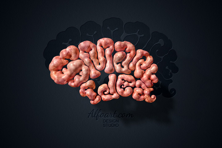 Learn how to create realistic brain text effect. This Adobe Photoshop tutorial will show how to apply gray cells, blood vessel texture and light reflections to the 3D shapes..