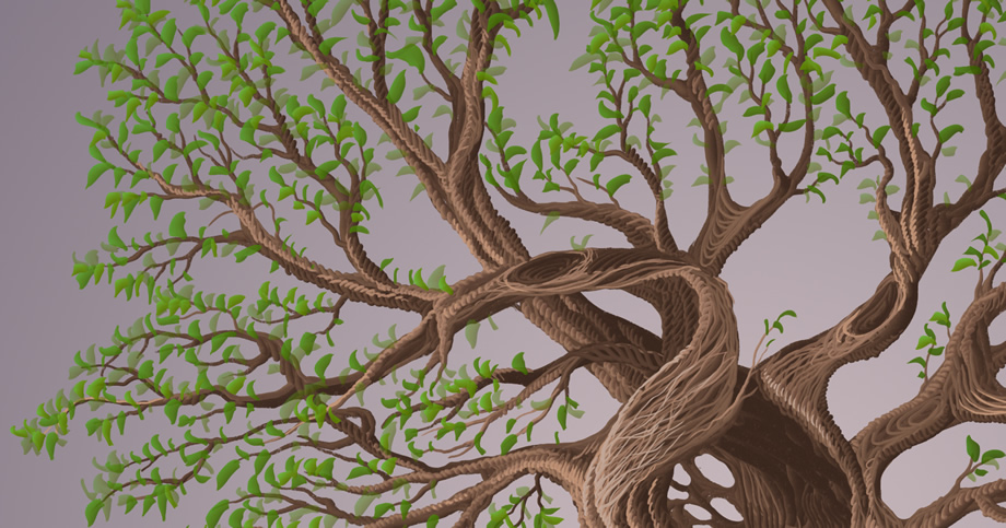 Learn how to create trees, banners, scrolls and ribbons by using Mixer Brush Tool for Family Tree Template