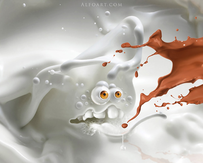 Học milk monster 700 Tạo Hình Quái Vật từ Sữa và Chocolate