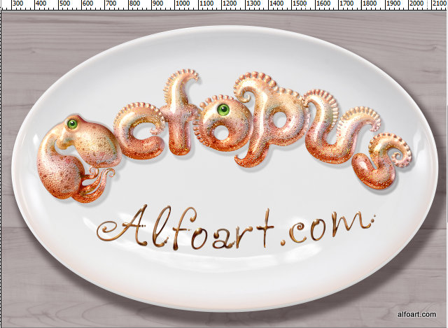 Learn how to create 3d octopus text effect. This Adobe Photoshop tutorial teaches how to apply octopus skin texture and light reflections to the 3d letters
