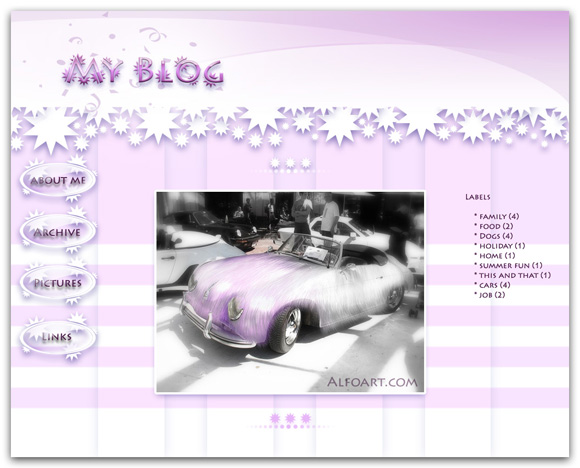 Pink Blog, Website Design