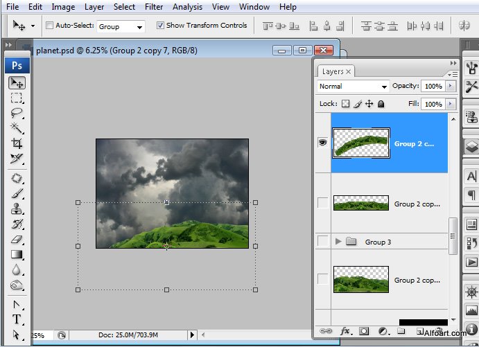 Học 1%20%2818%29 Xây Dựng Tòa Lâu Đài trên Mây trong Photoshop