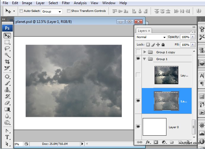 1%20%282%29 Hướng Dẫn Photoshop: Lâu Đài Trên Mây