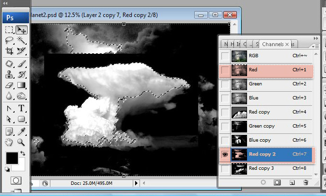 1%20%2842%29 Hướng Dẫn Photoshop: Lâu Đài Trên Mây