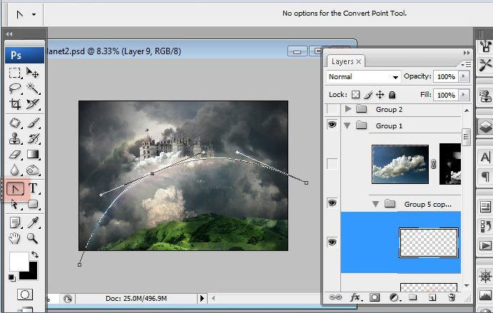 1%20%2847%29 Hướng Dẫn Photoshop: Lâu Đài Trên Mây