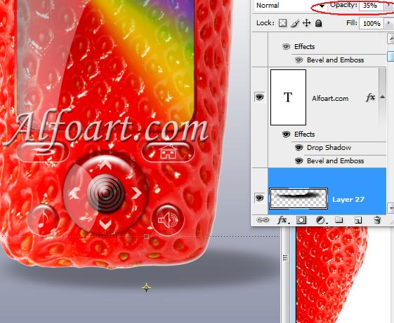 Strawberry cell phone design