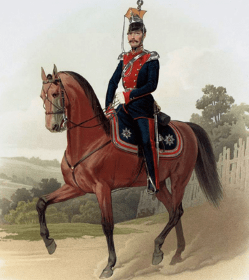 Штаб-офицер Лейб-Гвардии Уланского полка в  1855 г. Авт. - Пиратский К. К.