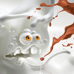 Milk monster and chocolate splash